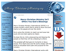 Tablet Screenshot of mercy-christian-ministry.org